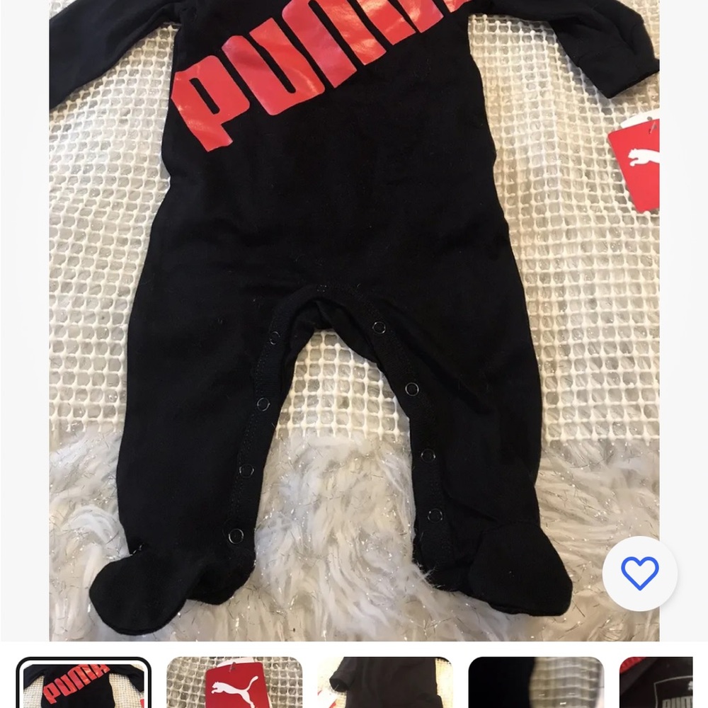 Puma color Black Boys Mameluco